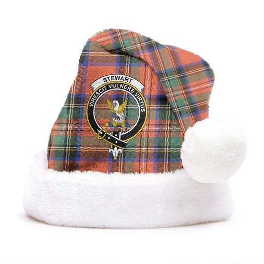 Stewart Royal Ancient Tartan Crest Christmas Hat