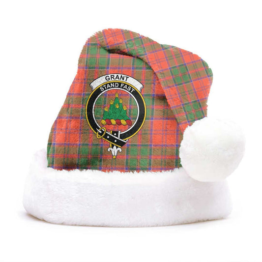 Grant Ancient Tartan Crest Christmas Hat