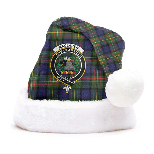 MacLaren Modern Tartan Crest Christmas Hat