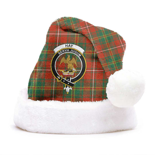 Hay Ancient Tartan Crest Christmas Hat