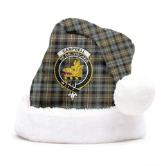 Campbell Argyll Weathered Tartan Crest Christmas Hat