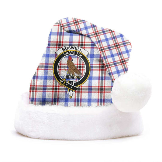 Boswell Modern Tartan Crest Christmas Hat