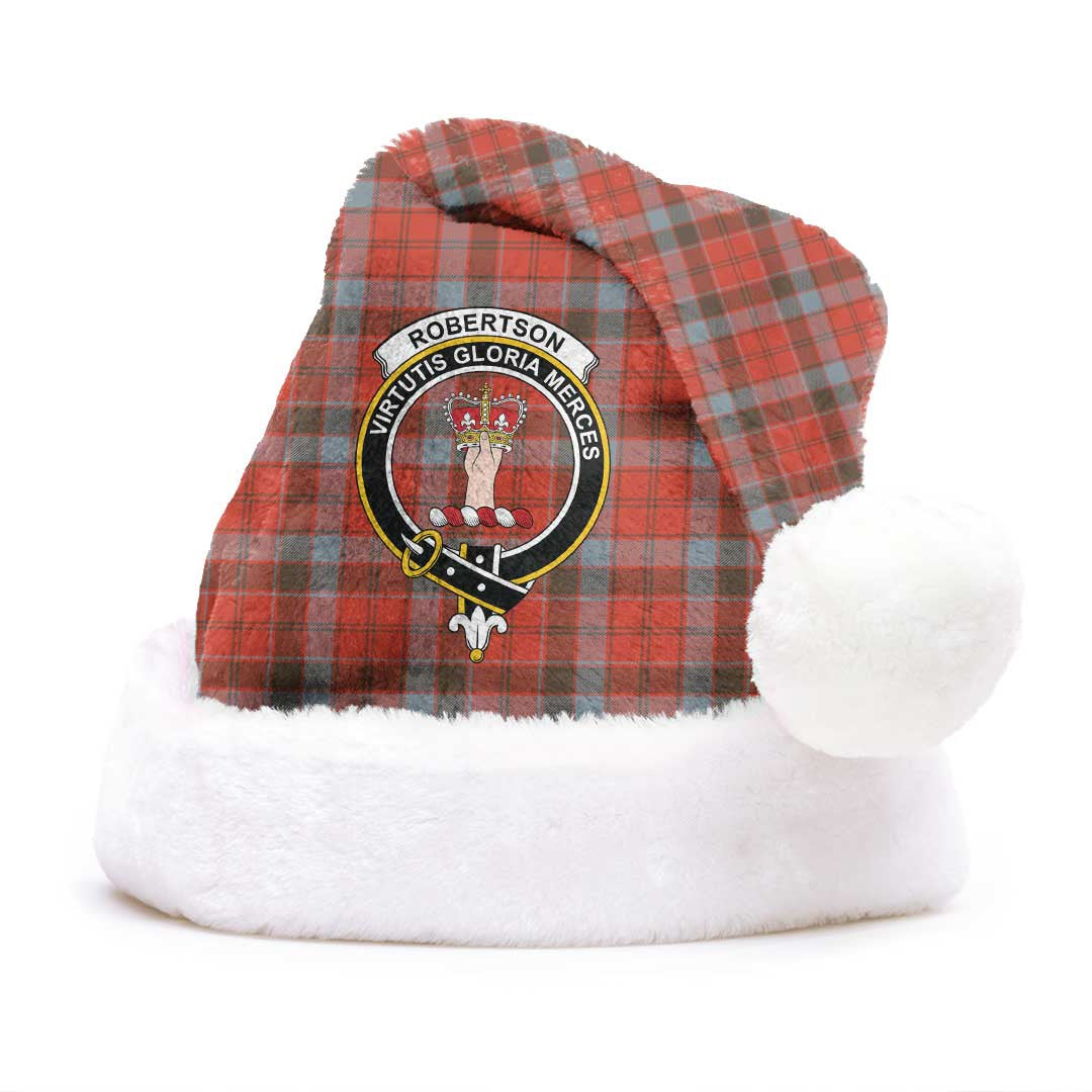 Robertson Weathered Tartan Crest Christmas Hat