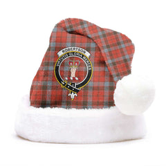 Robertson Weathered Tartan Crest Christmas Hat