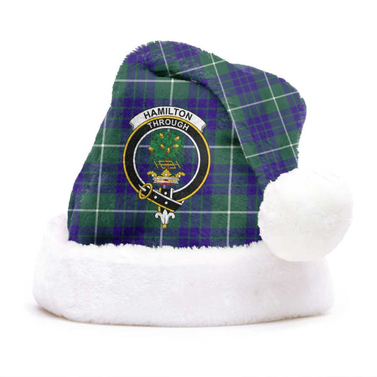 Hamilton Hunting Modern Tartan Crest Christmas Hat