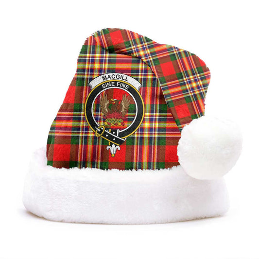 MacGill Modern Tartan Crest Christmas Hat