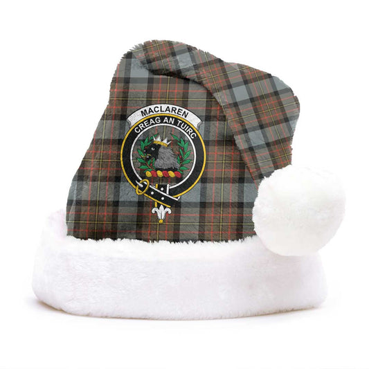 MacLaren Weathered Tartan Crest Christmas Hat