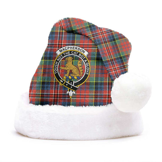 MacPherson Ancient Tartan Crest Christmas Hat