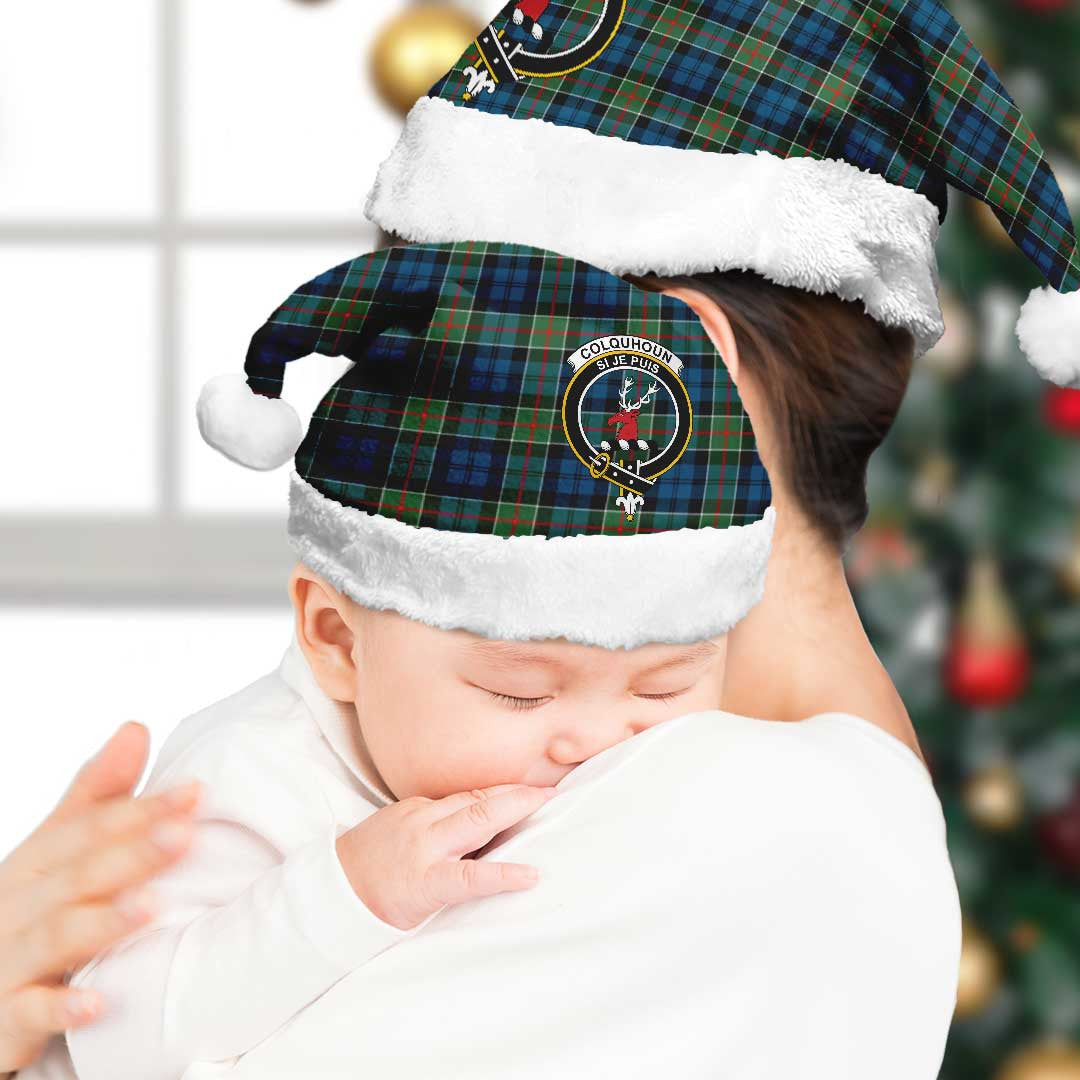 Colquhoun Ancient Tartan Crest Christmas Hat