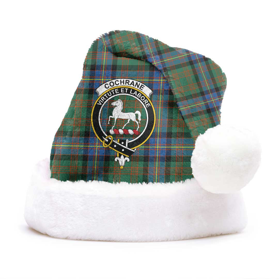 Cochrane Ancient Tartan Crest Christmas Hat