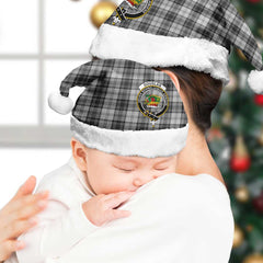 Douglas Grey Modern Tartan Crest Christmas Hat