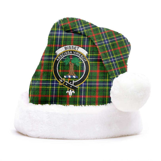 Bisset Tartan Crest Christmas Hat