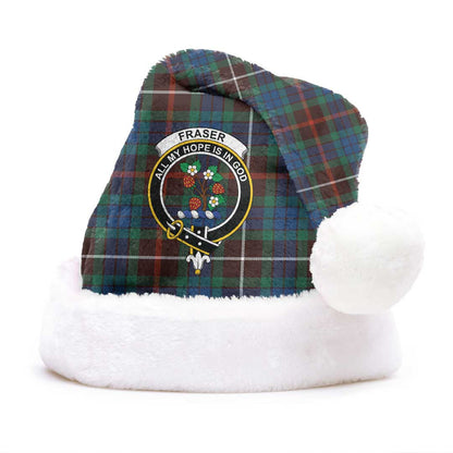 Fraser Hunting Ancient Tartan Crest Christmas Hat