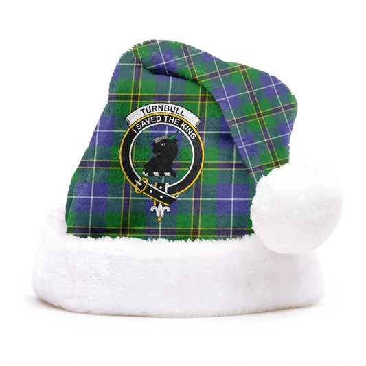 Turnbull Hunting Tartan Crest Christmas Hat