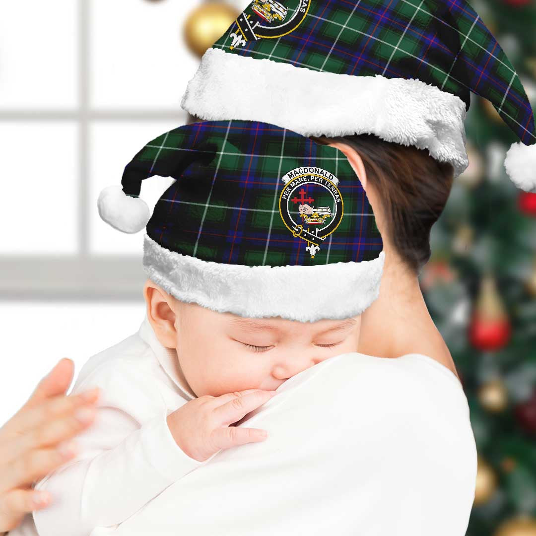 MacDonald of the Isles Hunting Modern Tartan Crest Christmas Hat