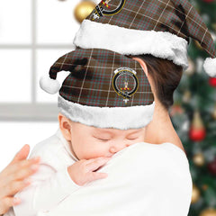 MacIntyre Hunting Weathered Tartan Crest Christmas Hat