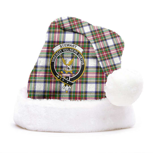 Stewart Dress Modern Tartan Crest Christmas Hat