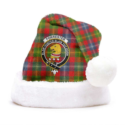 Forrester Tartan Crest Christmas Hat