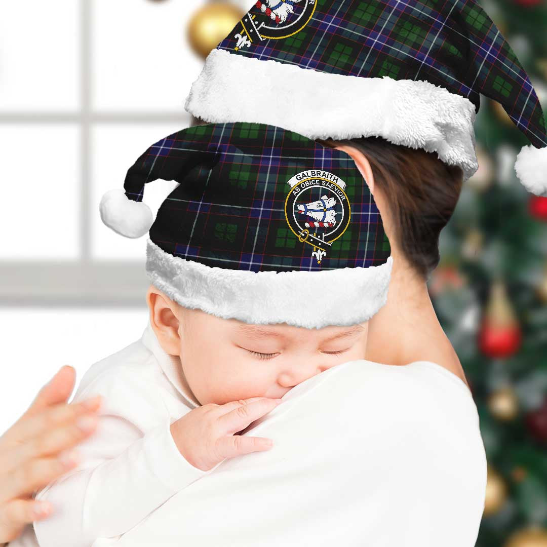 Galbraith Modern Tartan Crest Christmas Hat