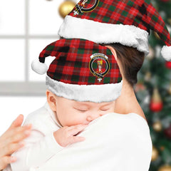 Chisholm Modern Tartan Crest Christmas Hat