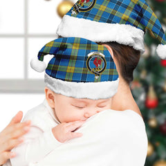 Laing Tartan Crest Christmas Hat