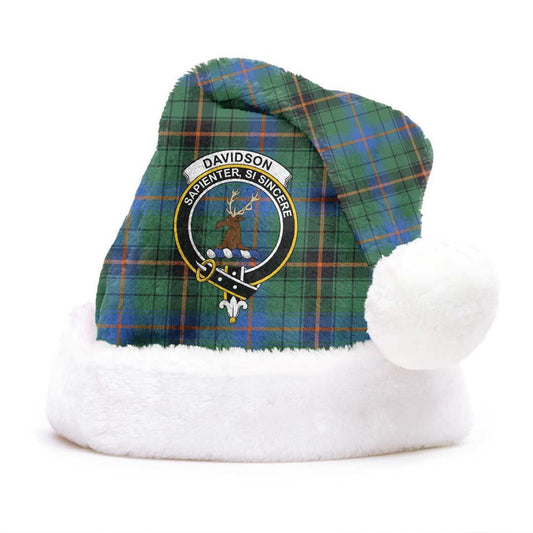 Davidson Ancient Tartan Crest Christmas Hat