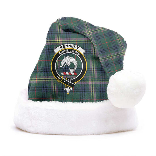 Kennedy Modern Tartan Crest Christmas Hat