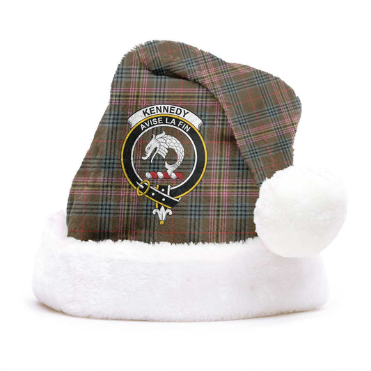 Kennedy Weathered Tartan Crest Christmas Hat