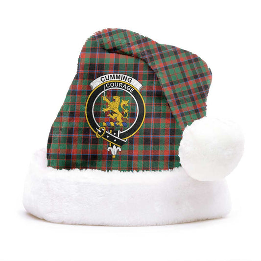 Cumming Hunting Ancient Tartan Crest Christmas Hat