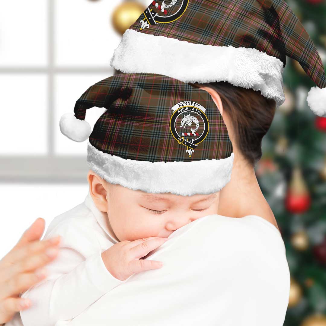 Kennedy Weathered Tartan Crest Christmas Hat