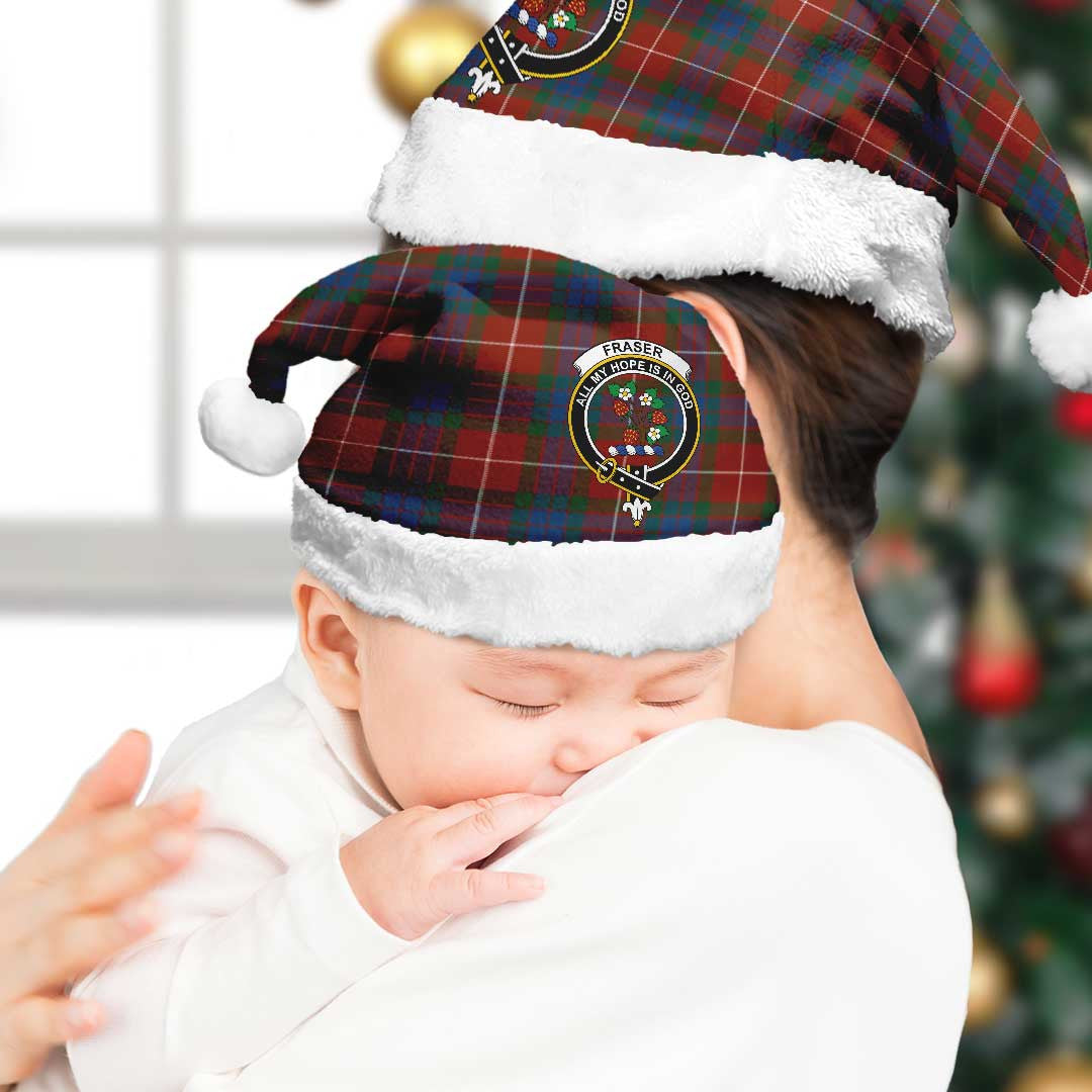 Fraser Ancient Tartan Crest Christmas Hat