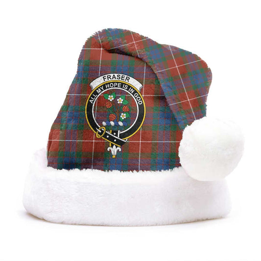 Fraser Ancient Tartan Crest Christmas Hat