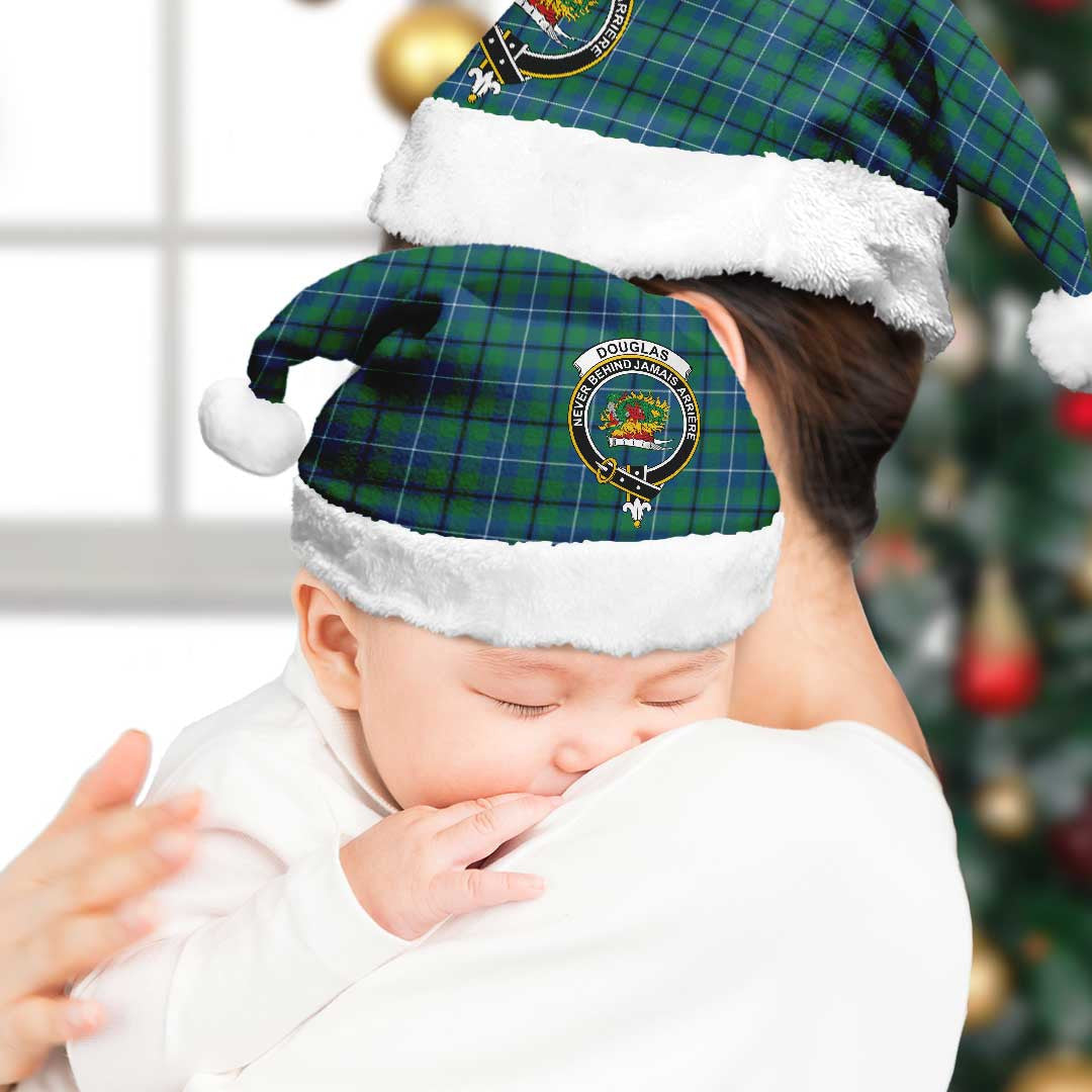 Douglas Ancient Tartan Crest Christmas Hat