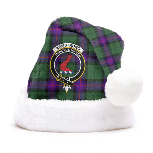 Armstrong Modern Tartan Crest Christmas Hat