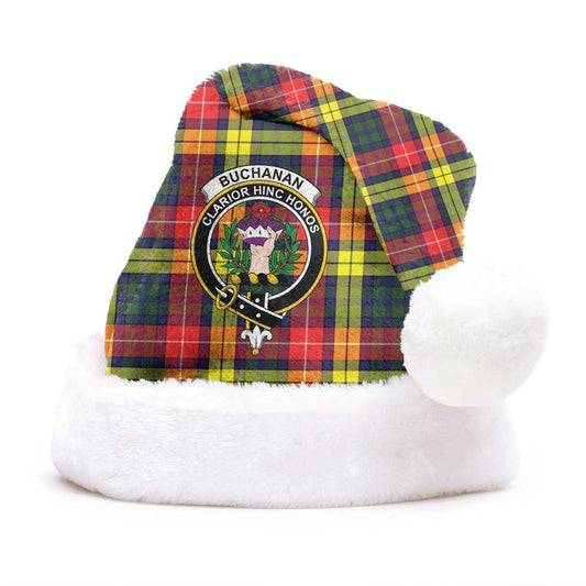 Buchanan Modern Tartan Crest Christmas Hat