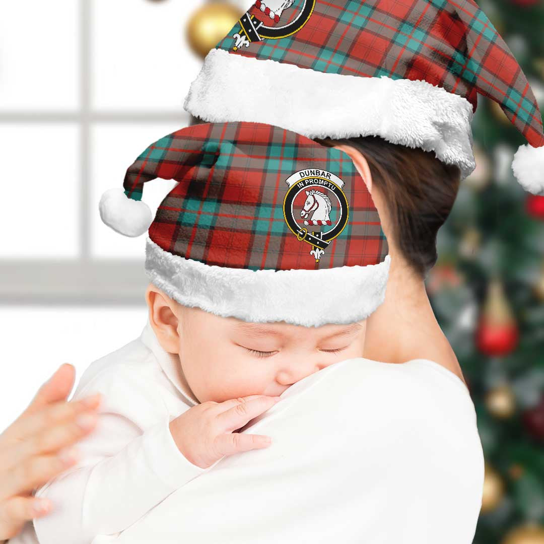 Dunbar Ancient Tartan Crest Christmas Hat