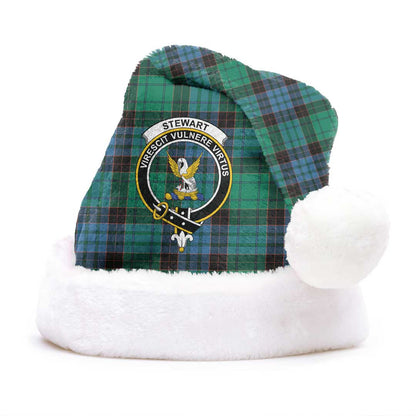 Stewart Old Ancient Tartan Crest Christmas Hat