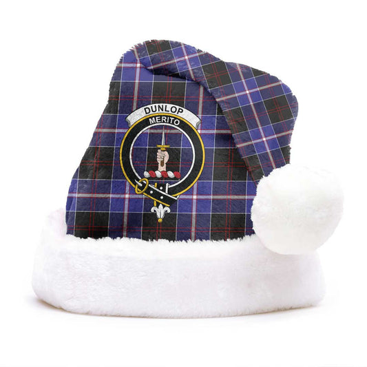 Dunlop Modern Tartan Crest Christmas Hat