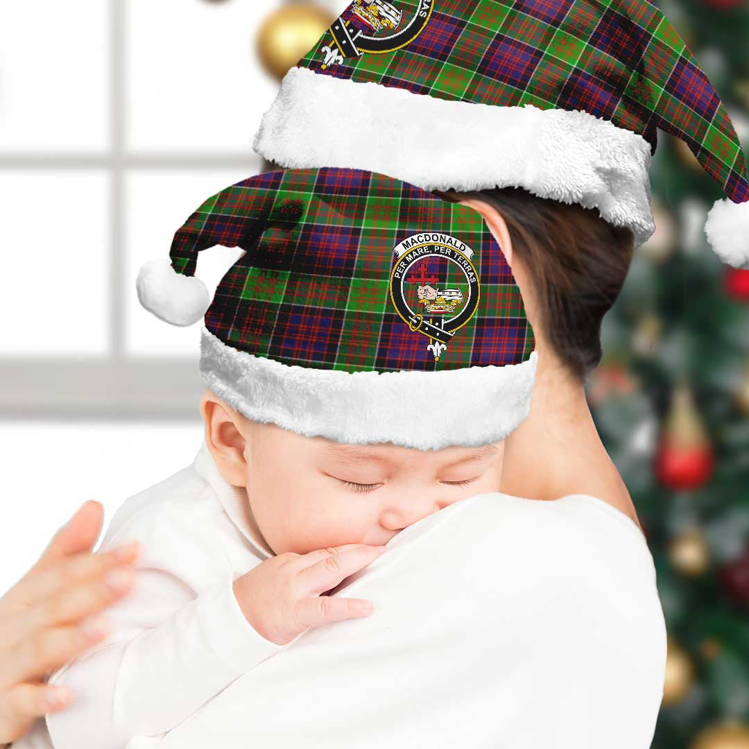 MacDonald of Clanranald Tartan Crest Christmas Hat