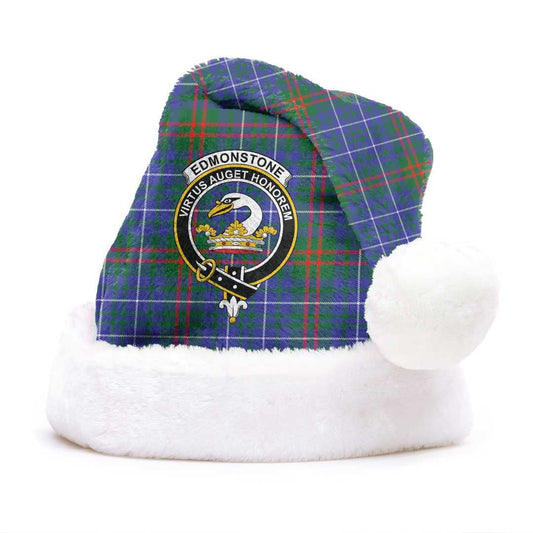 Edmonstone Tartan Crest Christmas Hat