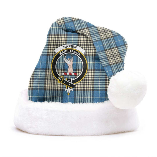 Napier Ancient Tartan Crest Christmas Hat