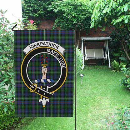 Kirkpatrick Tartan Crest Garden Flag