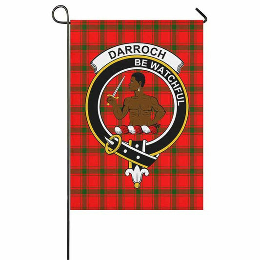 Darroch (Gourock) Tartan Crest Garden Flag