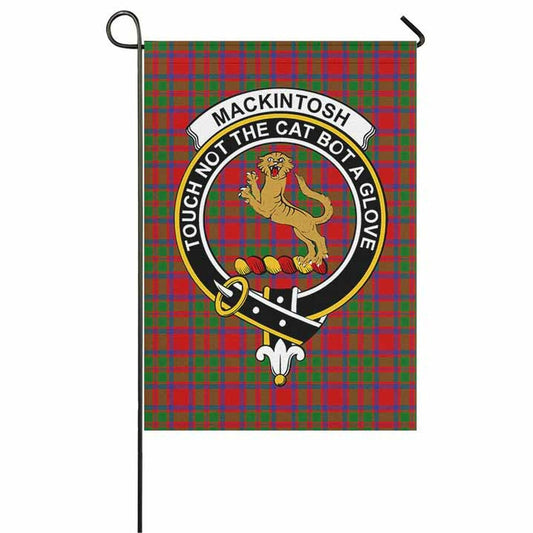 MacKintosh Tartan Crest Garden Flag