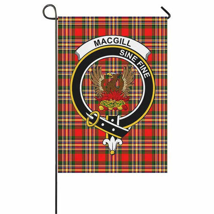 MacGill (Makgill) Tartan Crest Garden Flag