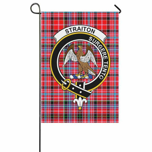 Straiton Tartan Crest Garden Flag