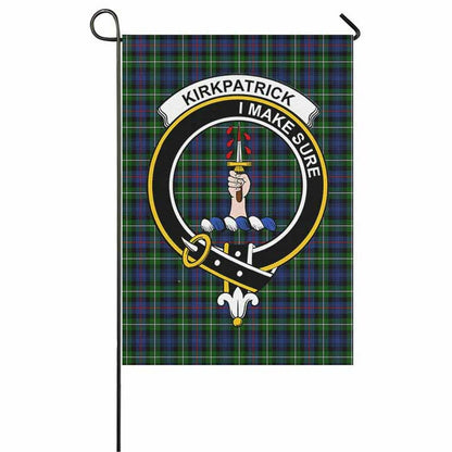 Kirkpatrick Tartan Crest Garden Flag