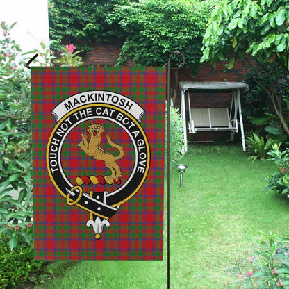 MacKintosh Tartan Crest Garden Flag