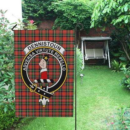 Dennistoun Tartan Crest Garden Flag