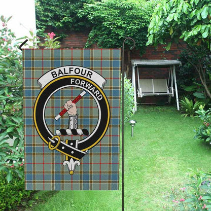 Balfour Tartan Crest Garden Flag